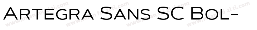 Artegra Sans SC Bol字体转换